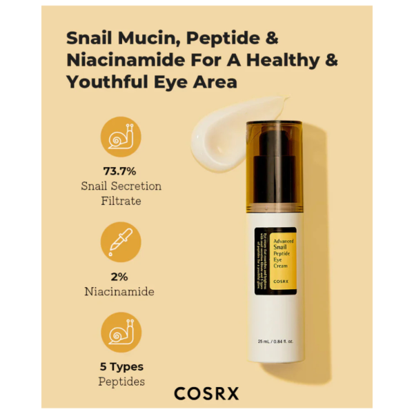 [Cosrx]  Advanced Snail Peptide Eye Cream - Image 3